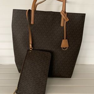 Michael Kors Shoulder Bag with Attached Pouch